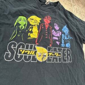 Soul Eater Anime Cartoon Graphic Black Men's Medium T-Shirt 2008